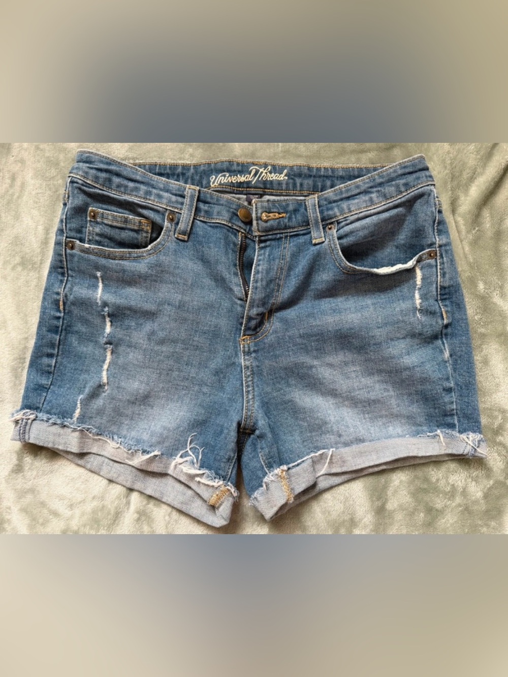 Universal Thread Women’s Distressed Jean Shorts, Size 10 (30)